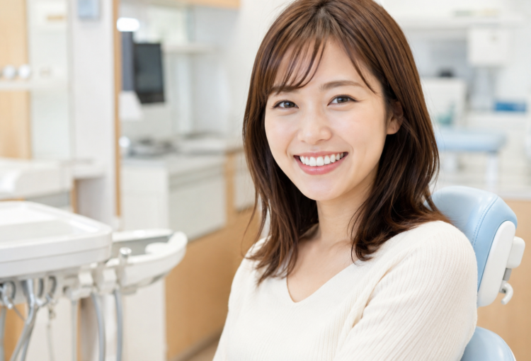 笑顔の女性