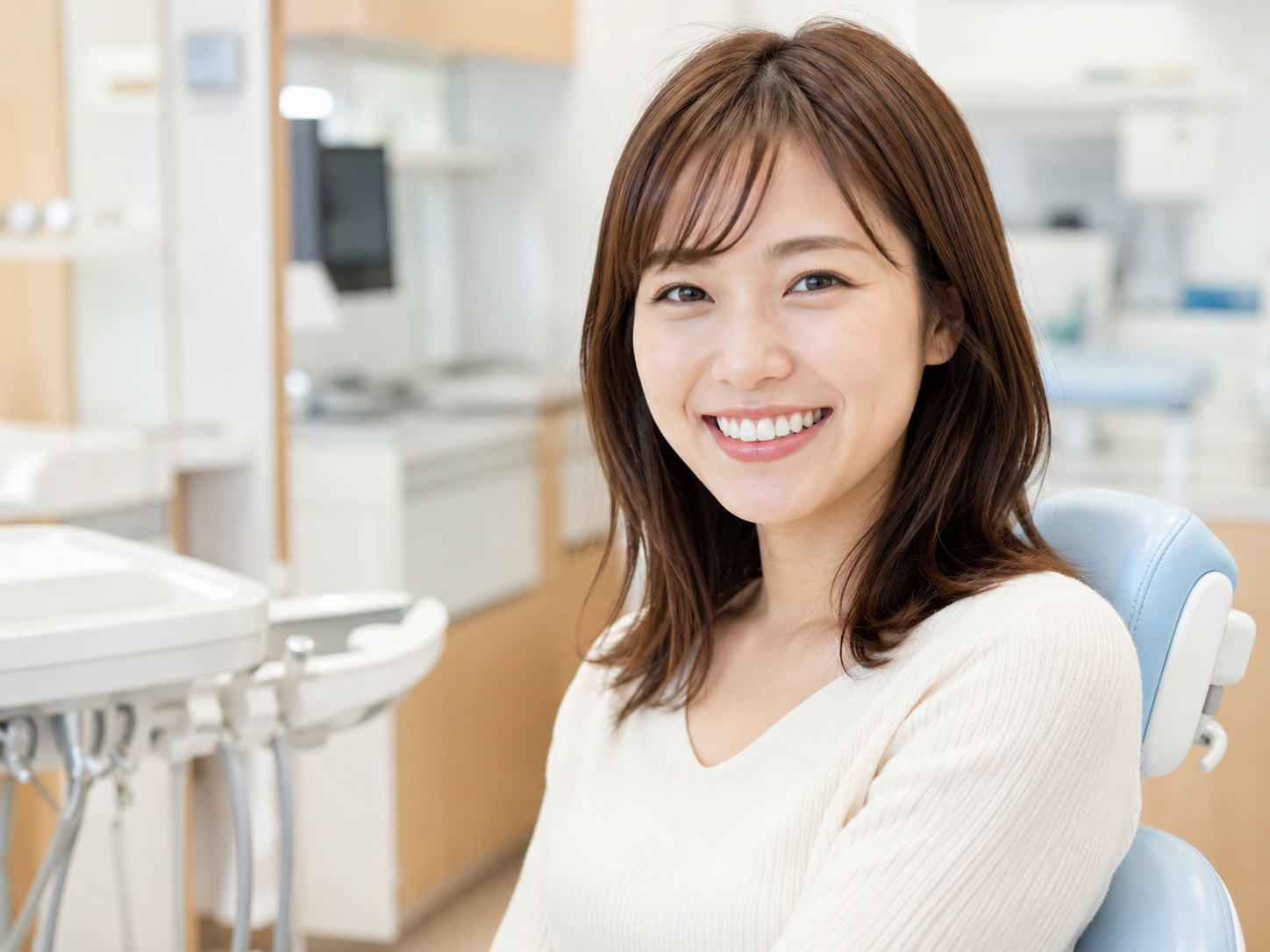 笑顔の女性